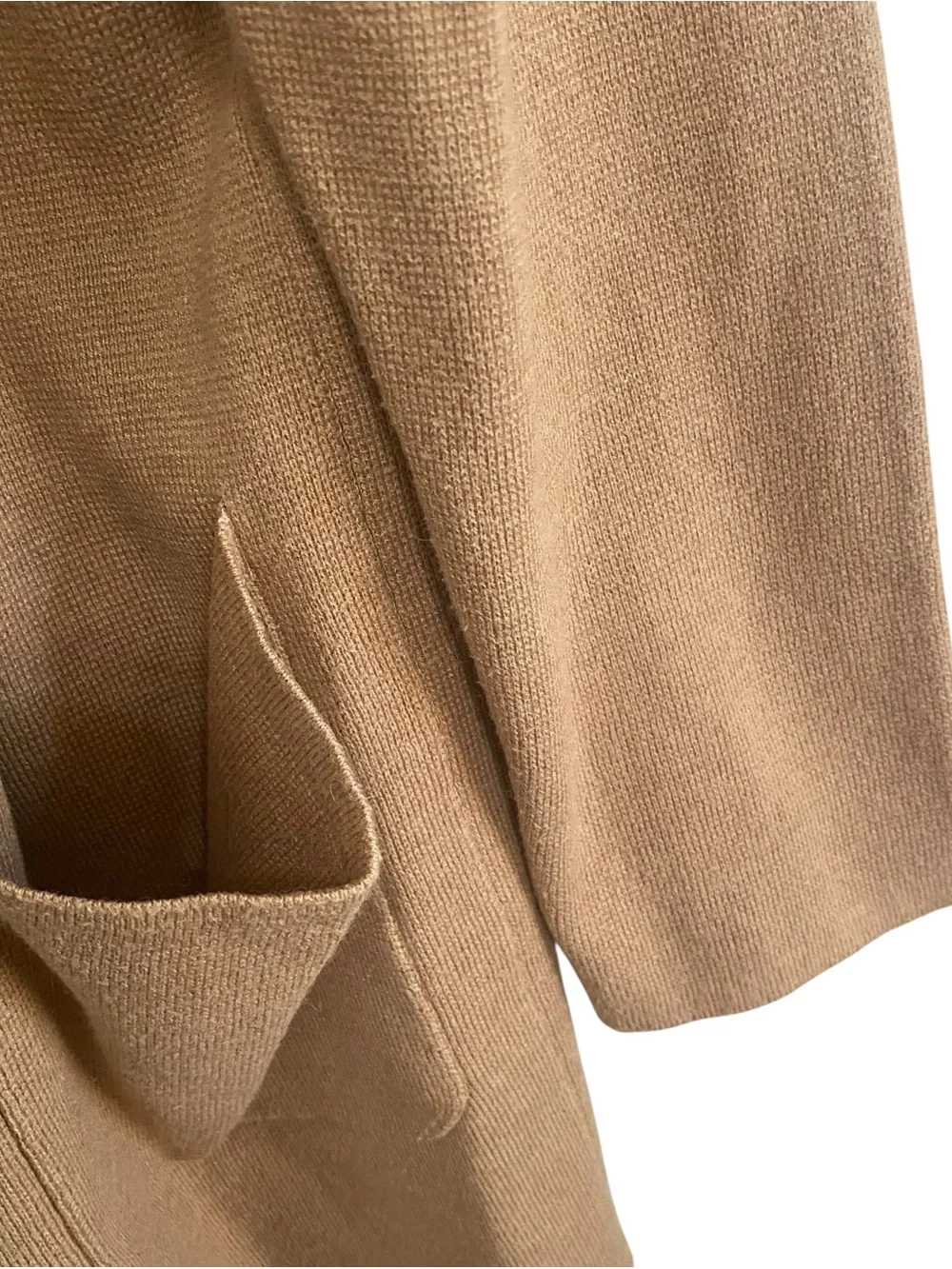 J.Crew Tan Camel Capsule Wardrobe Wool Blend Knit Eloise Sweater Blazer Small